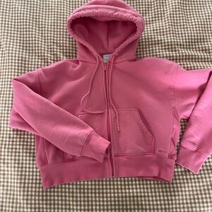 Aritzia Pink Sweatfleece Hoodie